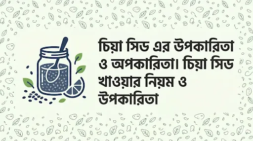 চিয়া সিড এর উপকারিতা ও অপকারিতা, চিয়া সিড খাওয়ার নিয়ম ও উপকারিতা