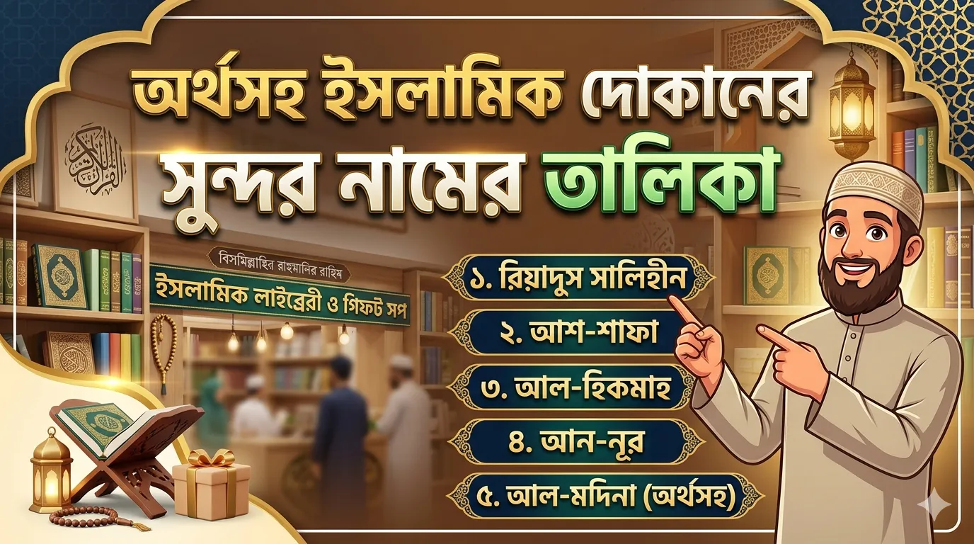 অর্থসহ ইসলামিক দোকানের সুন্দর নামের তালিকা